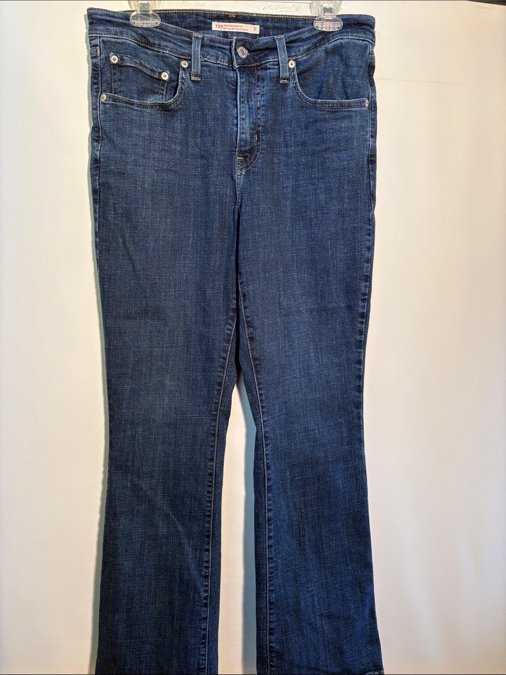 Levi's Women's 725 High Rise Dark Blue Bootcut Jeans